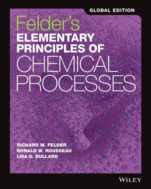 Elementary Principles Of Chemical Proce