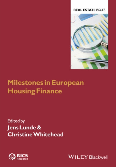 Milestones In European Housing Finance By J Lunde