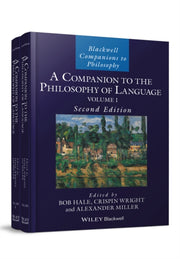 A Companion To The Philosophy Of Langua By B Hale