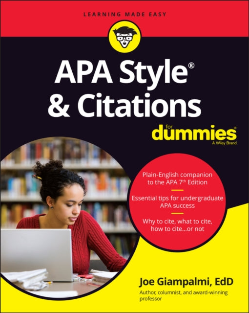 Apa Style Citations For Dummies By Giampalmi, Joe