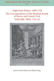Angloirish Politics 16801728