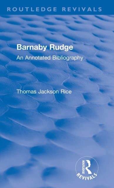 Routledge Revivals Barnaby Rudge 1987