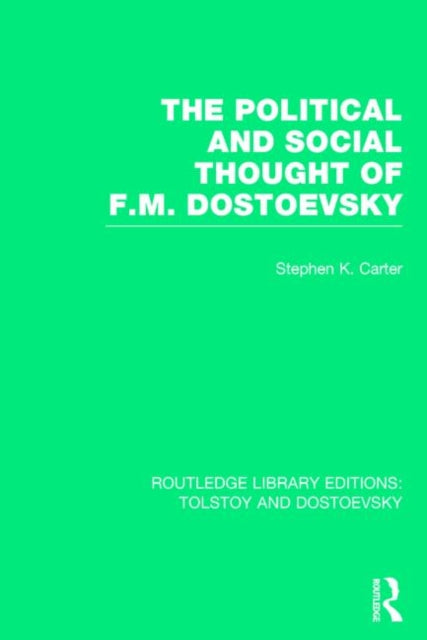 The Political And Social Thought Of F.m.