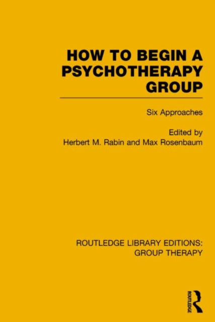 How To Begin A Psychotherapy Group Rle G