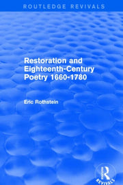 Restoration & Eighteenthcentury Poetry 1
