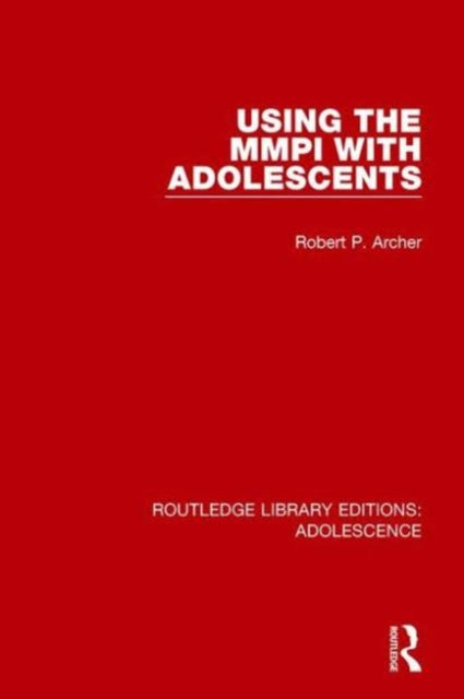 Using The Mmpi With Adolescents