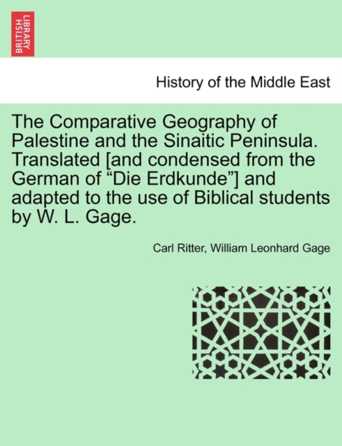 The Comparative Geography Of Palestine A