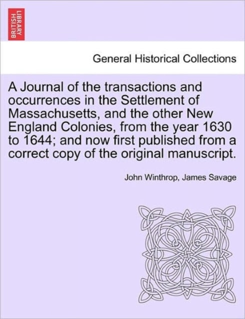 A Journal Of The Transactions And Occurr