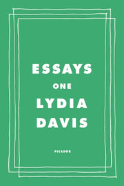 Essays One By Lydia Davis