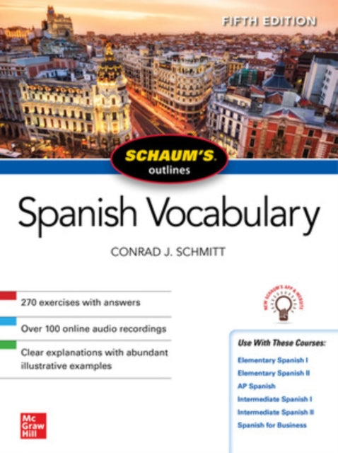 Schaums Outline Of Spanish Vocabulary Fi By Conrad J. Schmitt