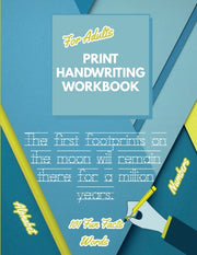 Print Handwriting Workbook For Adults: I By Press, Penciol