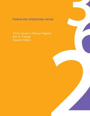 First Course In Abstract Algebra Pearson