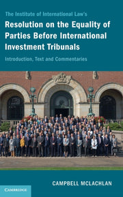 Institute Of International Laws Resolut By Mclachlan, Campbell