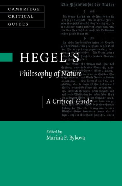 Hegels Iphilosophy Of Naturei