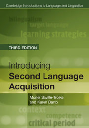 Introducing Second Language Acquisition By Saville-troike, Muri