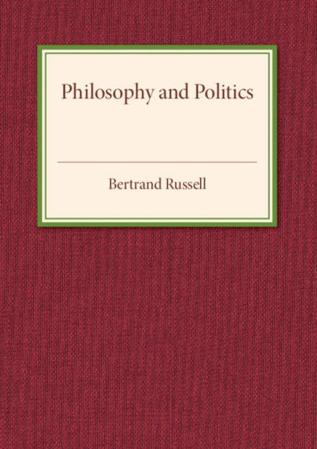 Philosophy And Politics