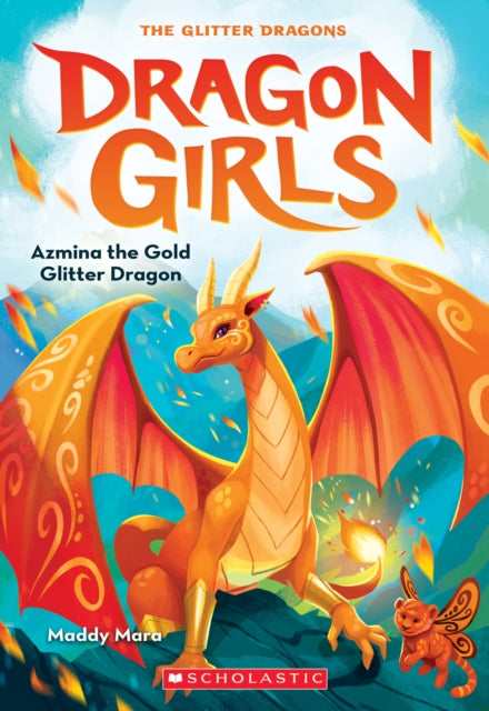 Azmina The Gold Glitter Dragon By Mara, Maddy