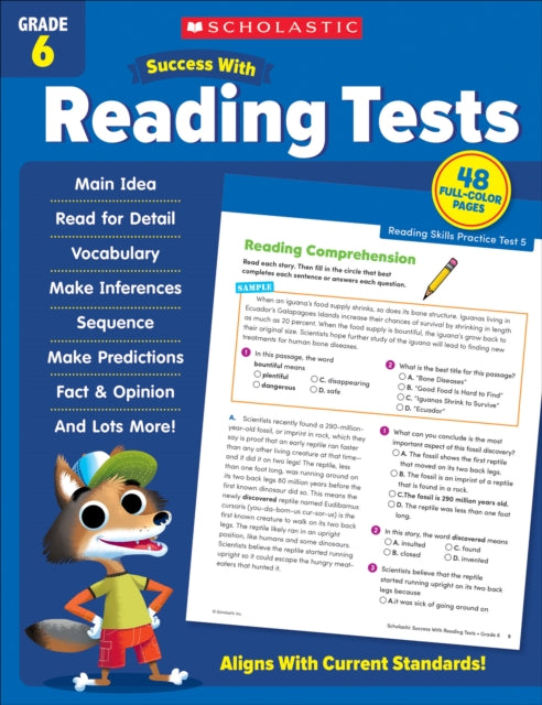Scholastic Success W Read Tests Grd 6 By Scholastic Teaching
