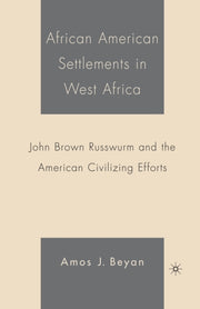 African American Settlements In West Afr