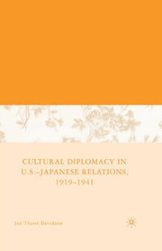 Cultural Diplomacy In U.s.-japanese Rela By Davidann, J.