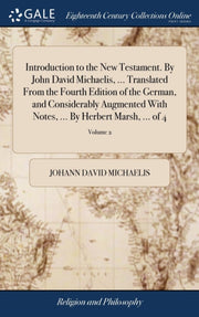 Introduction To The New Testament. By Jo