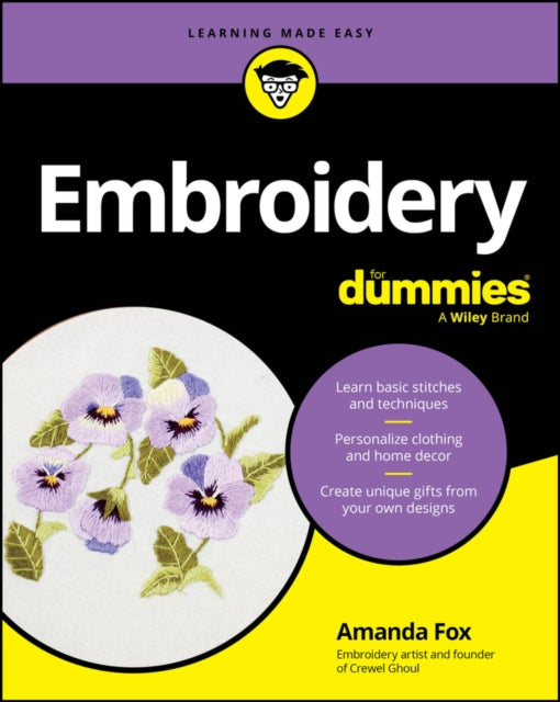 Embroidery For Dummies By Fox, Amanda