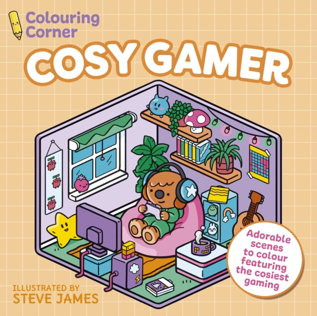 Colouring Corner Cosy Gamer By James, Steve