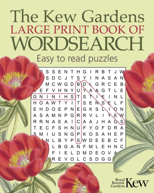 Kew Gardens Large Print Book/wordsearch