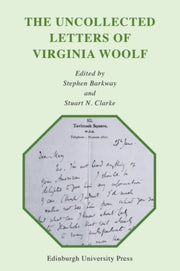 The Uncollected Letters Of Virginia By Barkway  Stephen