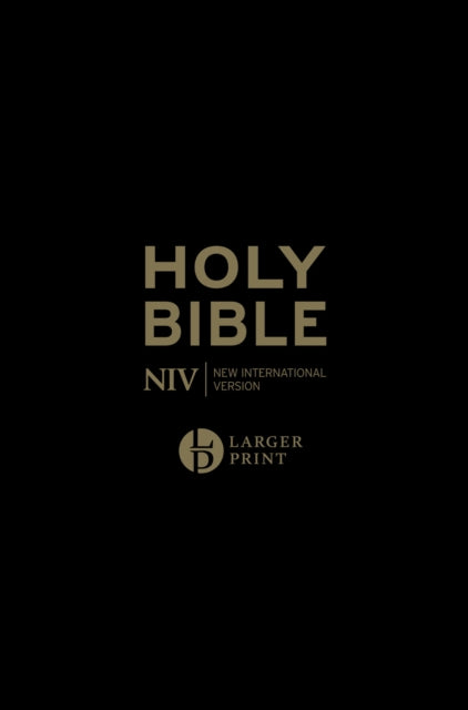 Niv Larger Print Personal Black Leather