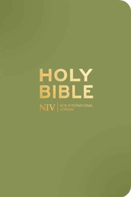 Niv Pocket Olive Green Bible With Gold Z