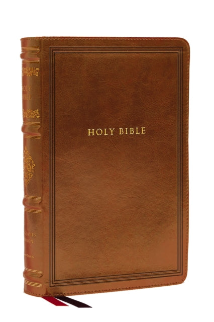 Kjv Large Print Reference Bible Brown Le