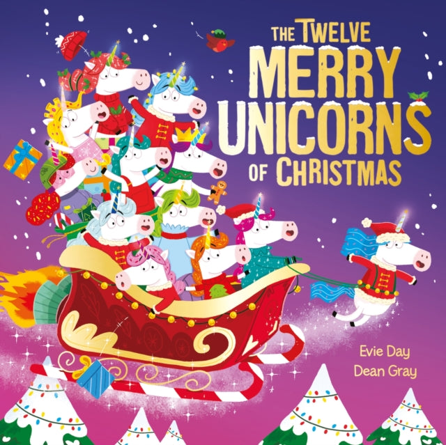Twelve Merry Unicorns Of Christmas By Day, Evie