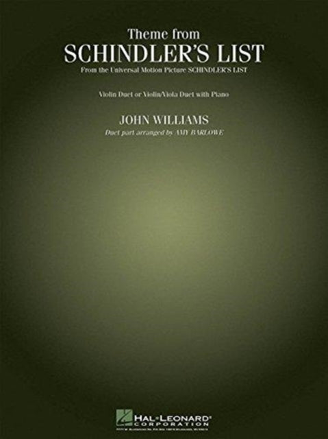 Schindlers List Thm 2vln Or Vlnvla