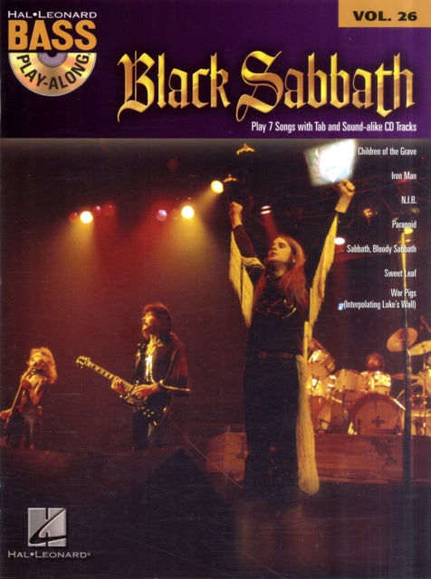 Black Sabbath Bass Play Along Volume 26