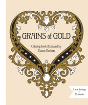 Grains Of Gold Coloring Book By Karlzon, Hanna