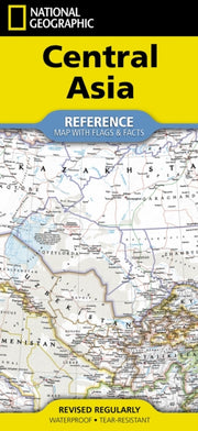 National Geographic Central Asia Map By National Geographic