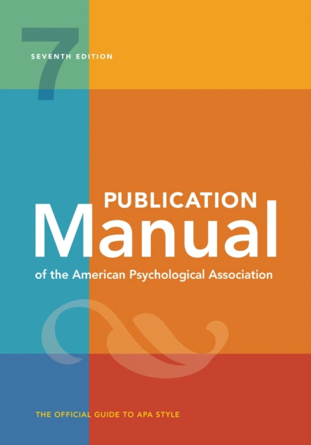 Publication Manual American Psych Assoc