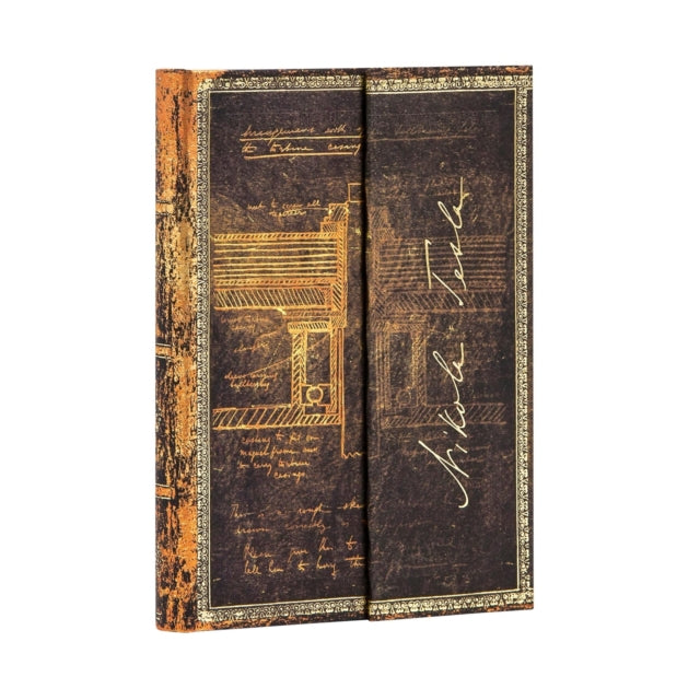 Tesla Sketch Of A Turbine Mini Lined By Paperblanks