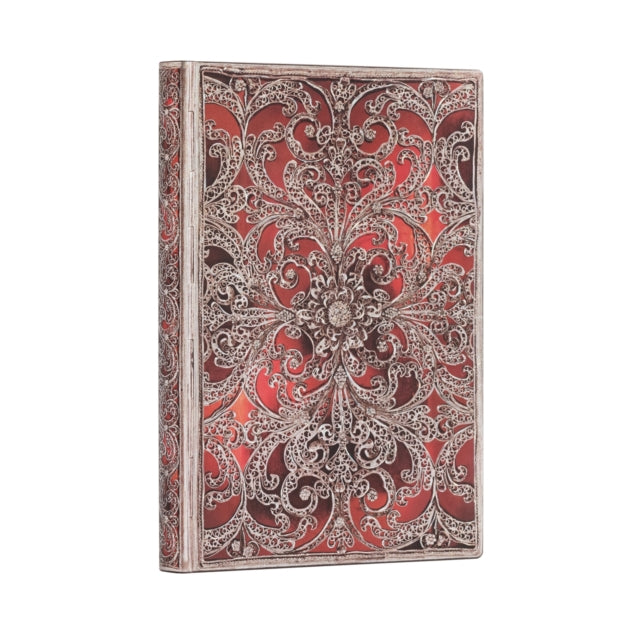 Garnet Silver Filigree Collection Midi L By Paperblanks