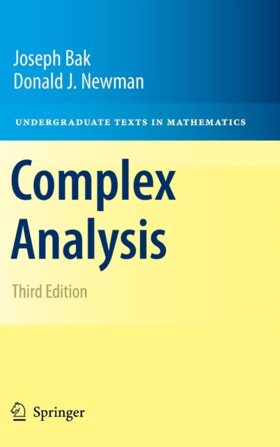 Complex Analysis Undergrad Texts Maths