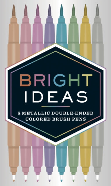 Metallic Double Ended Coloured Brush Pen