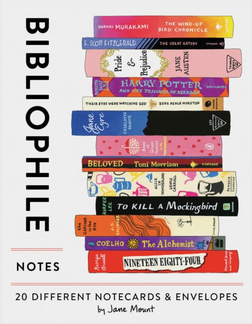 Bibliophile Notes 20 Notecards/envelopes By Mount,jane
