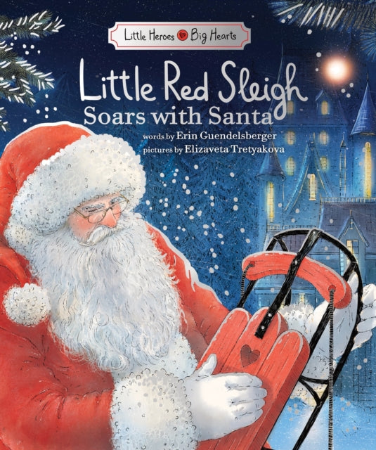 Little Red Sleigh Soars With Santa By Guendelsberger, Erin
