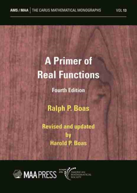 A Primer Of Real Functions 4th Ed Car