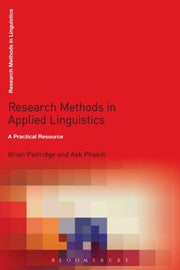 Research Methods In Applied Linguistics