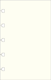 Filofax Pocket Notebook Plain Paper Refi