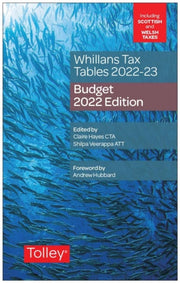 Whillans Tax Tables 2022-23 Budget