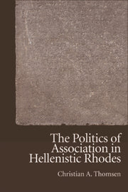 Politics Of Association In Hellenistic R