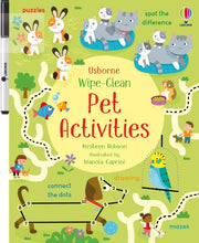 Wipe Clean Pet Activities